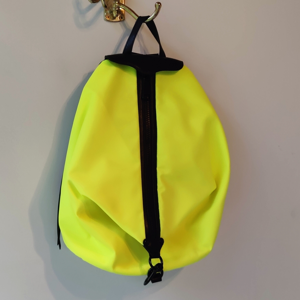 NWT Rebecca Minkoff Neon Yellow Backpack